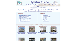 Desktop Screenshot of agentura-v.cz