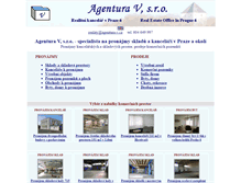 Tablet Screenshot of agentura-v.cz